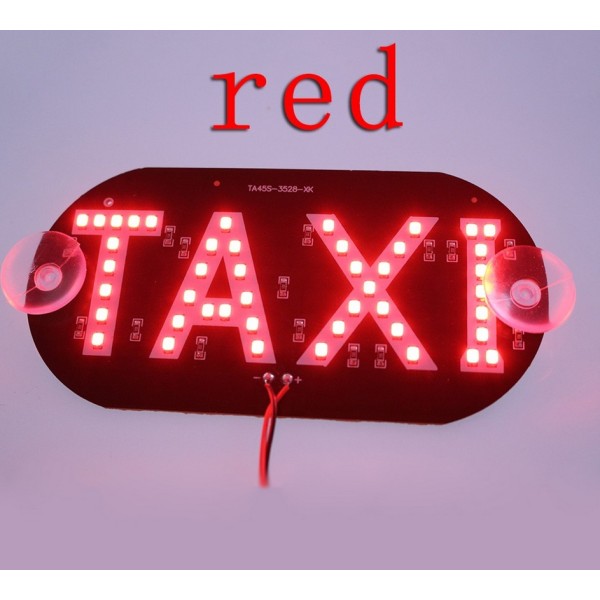 Placuta cu led, indicator taxi, 45 smd 3528, lumina rosie